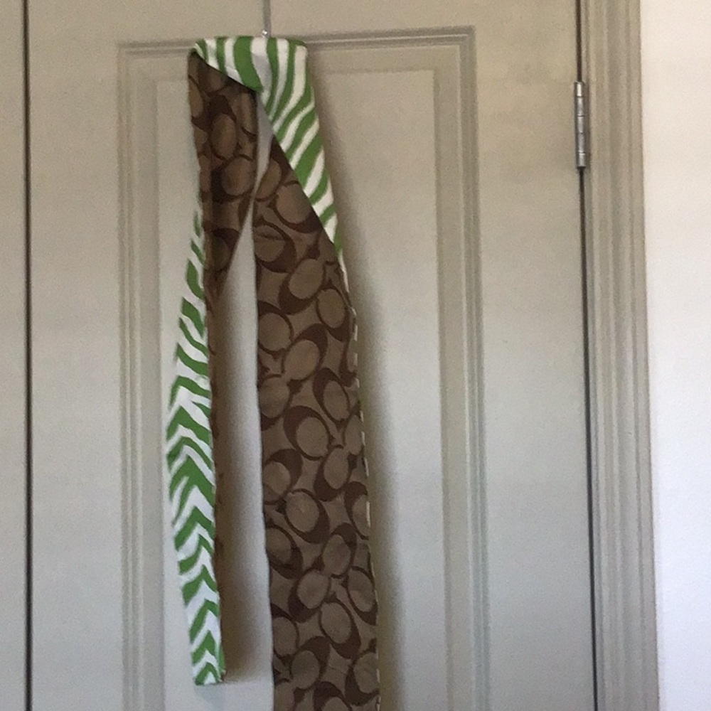Coach Brown and Green Scarves & Wraps